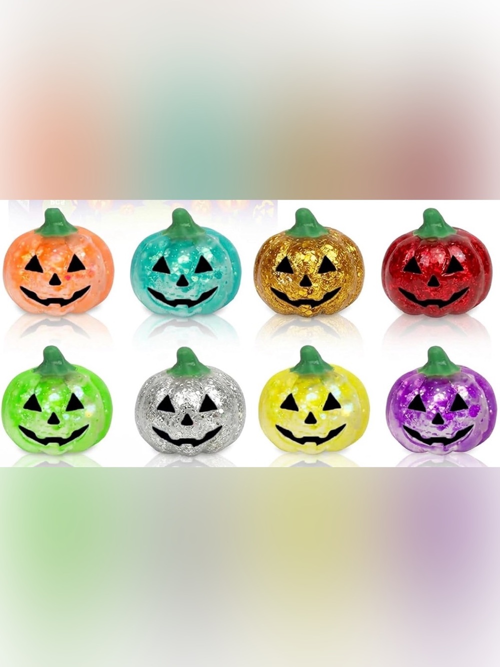 Pumpkin Glitter Squishy